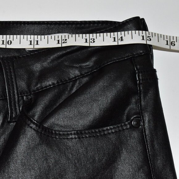 Social Standard by Sanctuary Faux Leather Ankle Skinny Pants Black Size … - Picture 3 of 10
